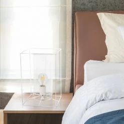 Large Framed Table Lamp with Cylinder Glass Shade White - Lalia Home 6 Large Framed Table Lamp with Cylinder Glass Shade White - Lalia Home -Desk Lamps sales shop unnamed file 4646