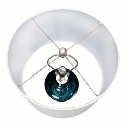 27" Deep Blue Glass Table Lamp - 3R Studios -Desk Lamps sales shop unnamed file 4652