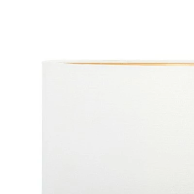 14" x 25" Contemporary Large Cylinder Metal and Glass Table Lamp Gold/White - CosmoLiving by Cosmopolitan 5 14" x 25" Contemporary Large Cylinder Metal and Glass Table Lamp Gold/White - CosmoLiving by Cosmopolitan - Image 5