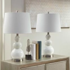 510 Design (Set of 2) 26" Covey Table Lamp White -Desk Lamps sales shop unnamed file 4697