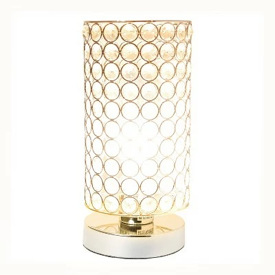 Elipse Crystal Bedside Nightstand Cylindrical Uplight Table Lamp Chrome - Elegant Designs 1 Elipse Crystal Bedside Nightstand Cylindrical Uplight Table Lamp Chrome - Elegant Designs