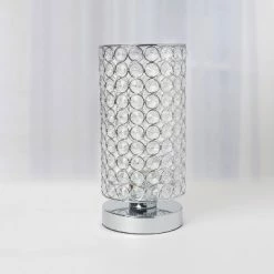 Elipse Crystal Bedside Nightstand Cylindrical Uplight Table Lamp Chrome - Elegant Designs 10 Elipse Crystal Bedside Nightstand Cylindrical Uplight Table Lamp Chrome - Elegant Designs -Desk Lamps sales shop unnamed file 4723
