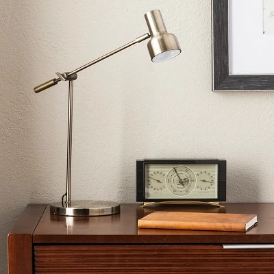 Cantilever LED Desk Lamp - Threshold Brass 1 Cantilever LED Desk Lamp - Threshold Brass