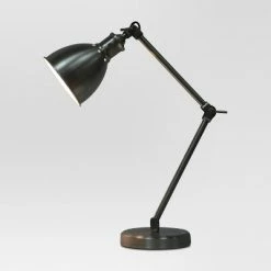Industrial Desk Desk Lamp Pewter (Includes LED Light Bulb) - Threshold™