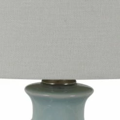 Set of 2 Della Ceramic LED Table Lamps (Includes Energy Efficient Light Bulb) - Decor Therapy White -Desk Lamps sales shop unnamed file 4812