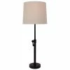 32" Henry Adjustable Table Lamp (Includes LED Light Bulb) Bronze - Decor Therapy