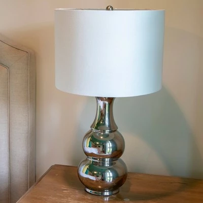 15" Harper Ceramic Table Lamp Light Blue (Includes CFL Light Bulb) - Decor Therapy 2 15" Harper Ceramic Table Lamp Light Blue (Includes CFL Light Bulb) - Decor Therapy - Image 2