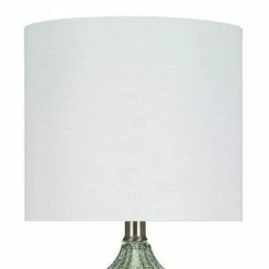 18" Glass Accent Lamp Green - Cresswell Lighting -Desk Lamps sales shop unnamed file 4840