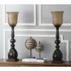 (Set of 2) 27.5" Dion Arifact Table Lamp Black (Includes CFL Light Bulb) - Safavieh