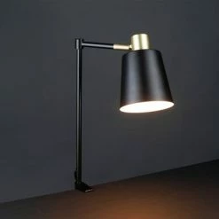 19" Lex Clamp-on Desk Lamp Black and Gold - Globe Electric -Desk Lamps sales shop unnamed file 487