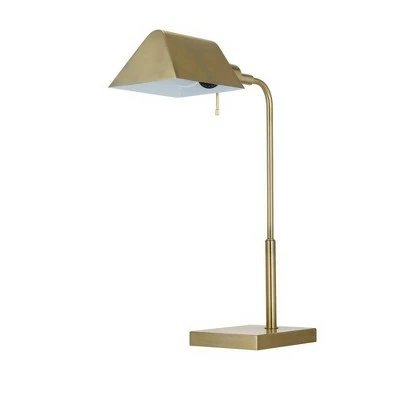 20" Pharmacy Desk Lamp Brass - Cresswell Lighting 4 20" Pharmacy Desk Lamp Brass - Cresswell Lighting - Image 4