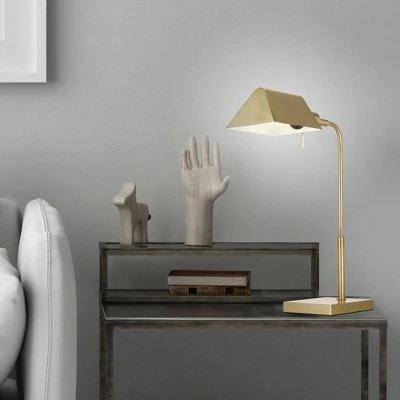 20" Pharmacy Desk Lamp Brass - Cresswell Lighting 5 20" Pharmacy Desk Lamp Brass - Cresswell Lighting - Image 5