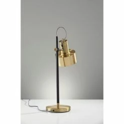 22.5" Clayton Desk Lamp Matte Black - Adesso