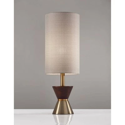 23" Carmen Table Lamp Brass - Adesso 1 23" Carmen Table Lamp Brass - Adesso