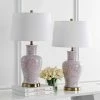 Set of 2 Calli Table Lamps Pink/White (Includes LED Light Bulb) - Safavieh