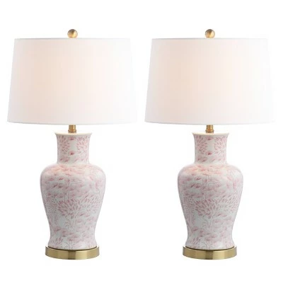 Set of 2 Calli Table Lamps Pink/White (Includes LED Light Bulb) - Safavieh 2 Set of 2 Calli Table Lamps Pink/White (Includes LED Light Bulb) - Safavieh - Image 2