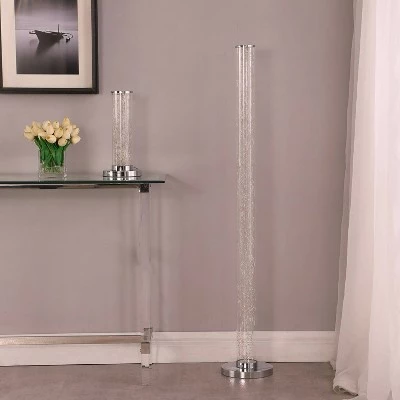 13" Novelty Metal Tube Table Lamp (Includes LED Light Bulb) Silver - Ore International 5 13" Novelty Metal Tube Table Lamp (Includes LED Light Bulb) Silver - Ore International - Image 5