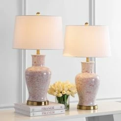 Set of 2 Calli Table Lamps Pink/White (Includes LED Light Bulb) - Safavieh 5 Set of 2 Calli Table Lamps Pink/White (Includes LED Light Bulb) - Safavieh -Desk Lamps sales shop unnamed file 493