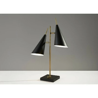 25" Owen Table Lamp Black - Adesso 1 25" Owen Table Lamp Black - Adesso
