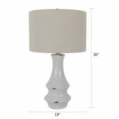 30" Ceramic Callie Table Lamp White - Decor Therapy 15 30" Ceramic Callie Table Lamp White - Decor Therapy -Desk Lamps sales shop unnamed file 4940