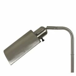 13" Adjustable Pharmacy Table Lamp Brushed Steel - Decor Therapy -Desk Lamps sales shop unnamed file 4950