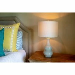 26.5" Harper Ceramic Table Lamp White (Includes CFL Light Bulb) - Decor Therapy 9 26.5" Harper Ceramic Table Lamp White (Includes CFL Light Bulb) - Decor Therapy -Desk Lamps sales shop unnamed file 4970
