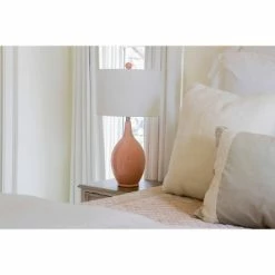 27" Annabelle Ceramic Table Lamp Rose - Decor Therapy -Desk Lamps sales shop unnamed file 5010