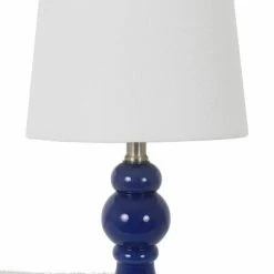 Set of 2 Draper Table Lamp with USB Ports (Includes LED Light Bulb) Blue - Decor Therapy -Desk Lamps sales shop unnamed file 5024