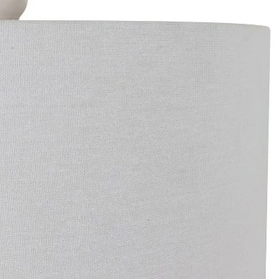 27.5" Patterned Ceramic Table Lamp White Glaze - Decor Therapy 6 27.5" Patterned Ceramic Table Lamp White Glaze - Decor Therapy - Image 6