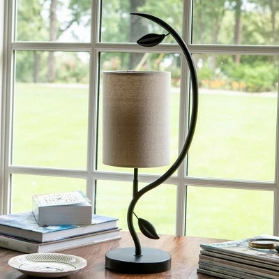 22" Anna Leaf Table Lamp Painted Bronze - Decor Therapy 6 22" Anna Leaf Table Lamp Painted Bronze - Decor Therapy - Image 6