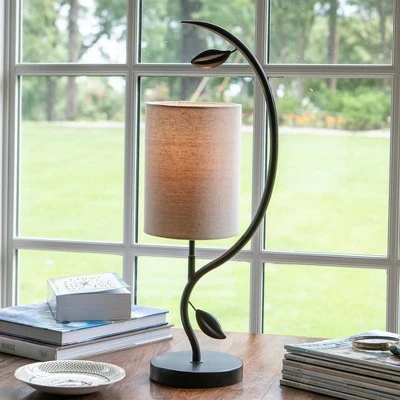 22" Anna Leaf Table Lamp Painted Bronze - Decor Therapy 7 22" Anna Leaf Table Lamp Painted Bronze - Decor Therapy - Image 7