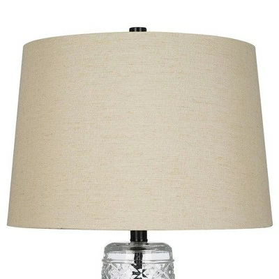 29" Glass Table Lamp Clear - Cresswell Lighting 1 29" Glass Table Lamp Clear - Cresswell Lighting
