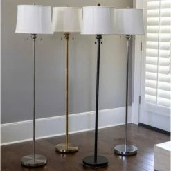 61.5" Twin Lamp Silver - Decor Therapy -Desk Lamps sales shop unnamed file 5081