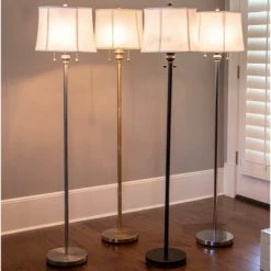 61.5" Twin Lamp Silver - Decor Therapy -Desk Lamps sales shop unnamed file 5082