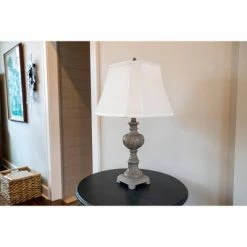 25" Frances Carved Resin Table Lamp French Finish - Decor Therapy -Desk Lamps sales shop unnamed file 5091