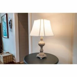 25" Frances Carved Resin Table Lamp French Finish - Decor Therapy -Desk Lamps sales shop unnamed file 5092