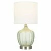 18" Glass Accent Lamp Green (Includes LED Light Bulb) - Cresswell Lighting