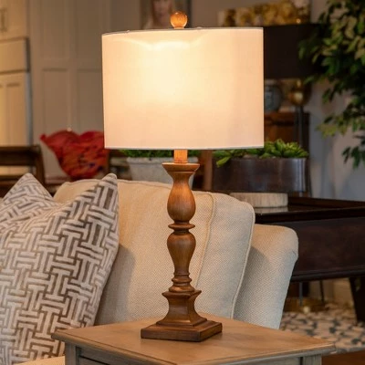 23" Ellie Transitional Table Lamp Honey Pine - Decor Therapy 8 23" Ellie Transitional Table Lamp Honey Pine - Decor Therapy - Image 8