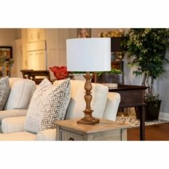 23" Ellie Transitional Table Lamp Honey Pine - Decor Therapy 18 23" Ellie Transitional Table Lamp Honey Pine - Decor Therapy -Desk Lamps sales shop unnamed file 5164