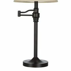 27" Swing Arm Table Lamp Bronze - Cresswell Lighting