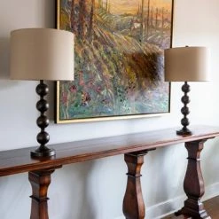 28.5" Set of 2 Sadie Stacked Ball Table Lamp Bronze - Decor Therapy -Desk Lamps sales shop unnamed file 5192