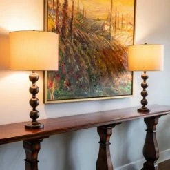 28.5" Set of 2 Sadie Stacked Ball Table Lamp Bronze - Decor Therapy -Desk Lamps sales shop unnamed file 5193