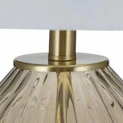 23.5" Glass Table Lamp Champagne - Cresswell Lighting