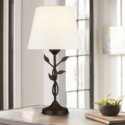 21" Metal Table Lamp Floral - Cresswell Lighting 5 21" Metal Table Lamp Floral - Cresswell Lighting - Image 5