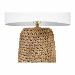 Jute Rope Table Lamp with Linen Shade - 3R Studios 7 Jute Rope Table Lamp with Linen Shade - 3R Studios -Desk Lamps sales shop unnamed file 5277