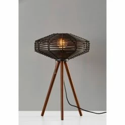 24" Kingston Table Lamp Black - Adesso