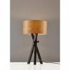 26.5" Bronx Table Lamp Black - Adesso