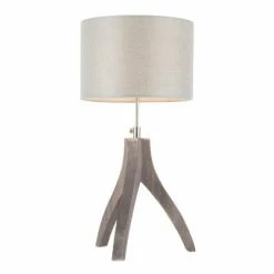 25" Wishbone Table Lamp Light Gray - LumiSource