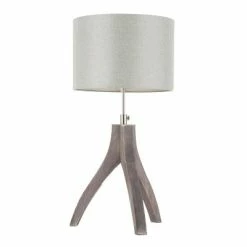25" Wishbone Table Lamp Light Gray - LumiSource -Desk Lamps sales shop unnamed file 5349