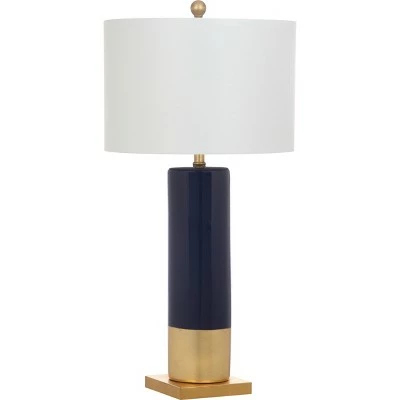 (Set of 2) 31" Dolce Table Lamp Navy/Gold (Includes CFL Light Bulb) - Safavieh 3 (Set of 2) 31" Dolce Table Lamp Navy/Gold (Includes CFL Light Bulb) - Safavieh - Image 3